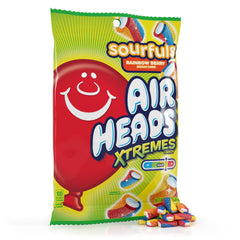 Airheads packaging front showing Rainbow Berry bag and bold branding for quick recognition
