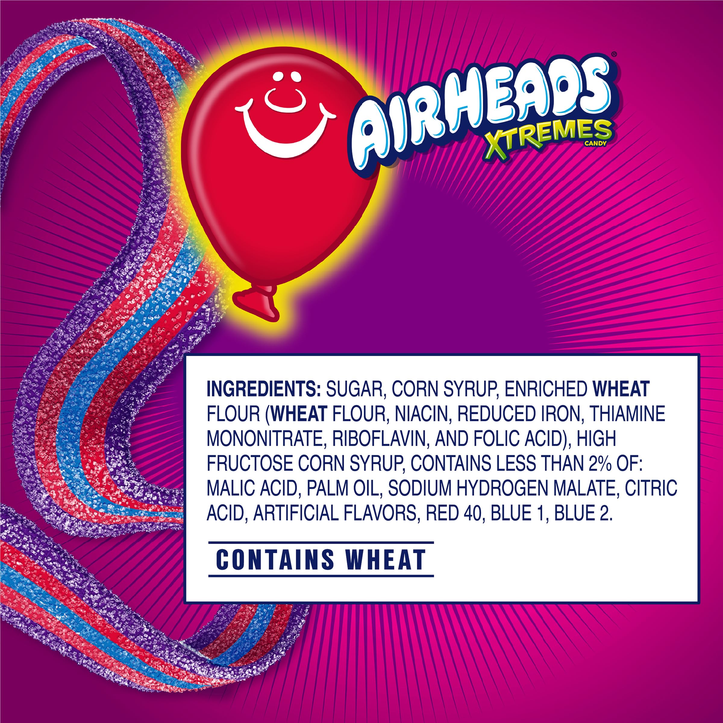 Airheads next to coin showing 2 oz belt size for scale clarity
