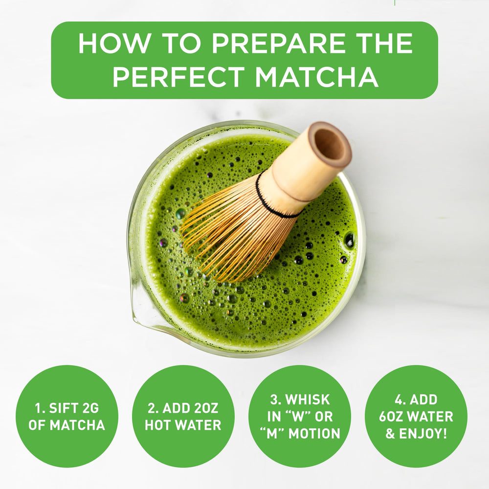 AIYA matcha next to teaspoon for size comparison, clarifying serving amounts and portioning