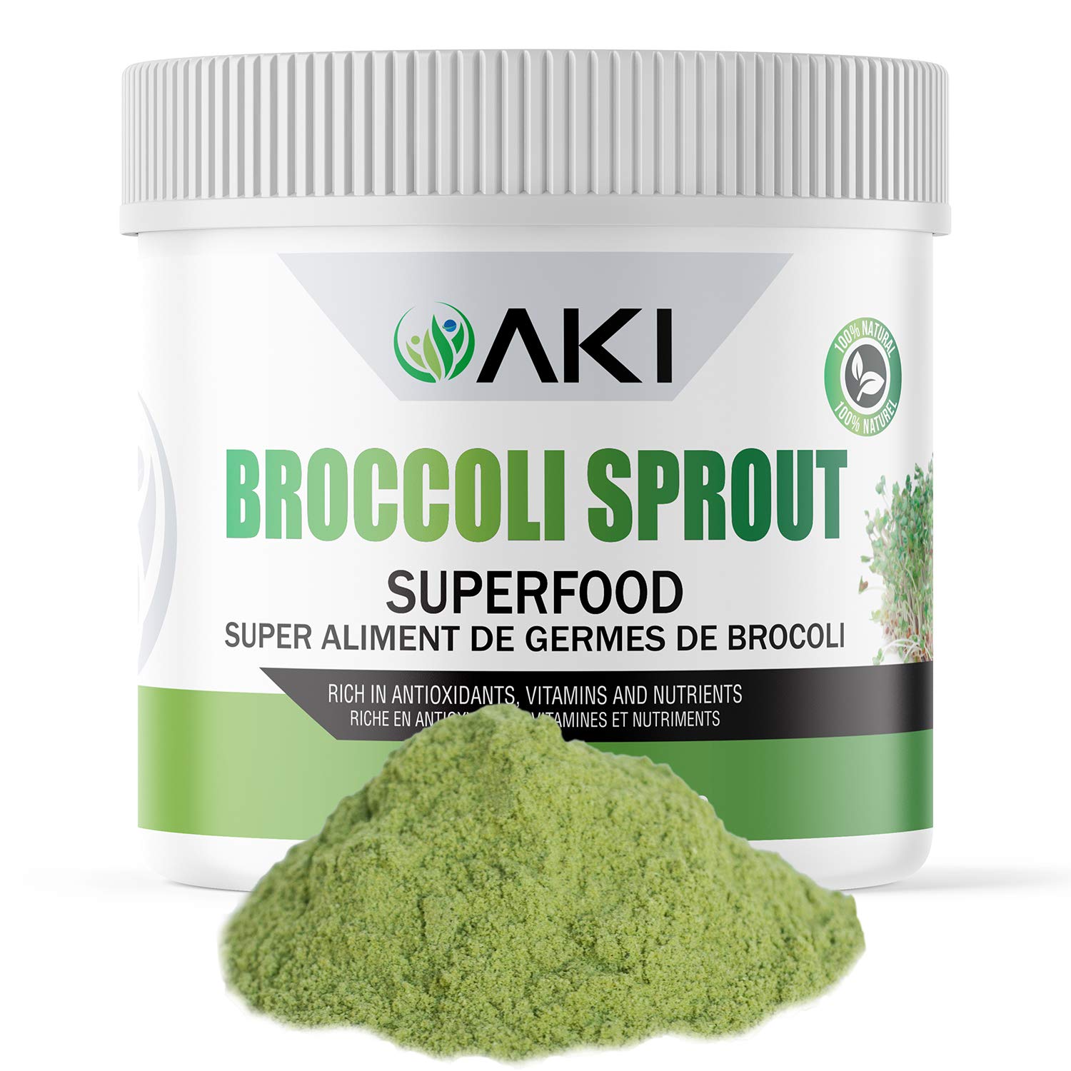 AKI ORGANIC front packaging showing product and benefits