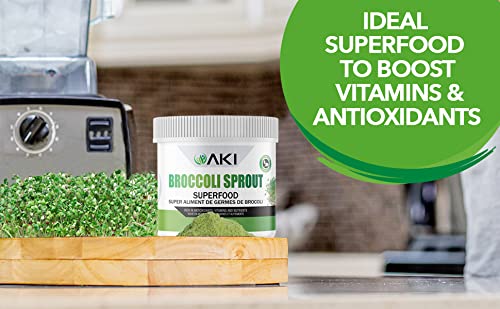 AKI ORGANIC stainless scoop with powder for accurate daily portions