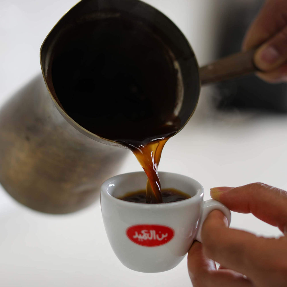 Al Ameed cup in a breakfast setting highlighting gourmet ritual benefit