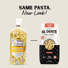 AL DENTE loose fettuccine noodles from bag ready to cook