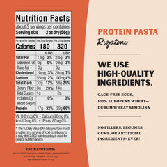 AL DENTE cooked rigatoni bowl demonstrating hearty, protein-rich meal