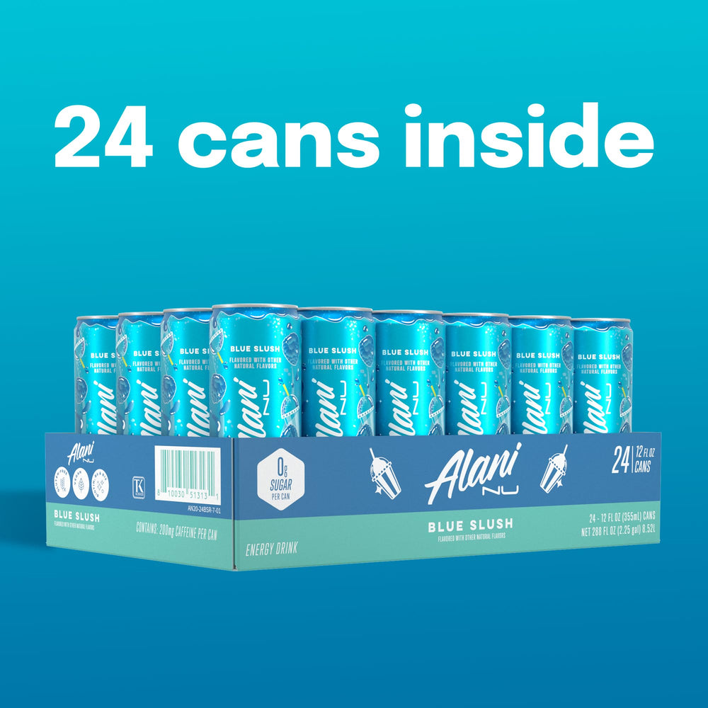 Alani Nu boxed 24-pack for easy storage and bulk convenience