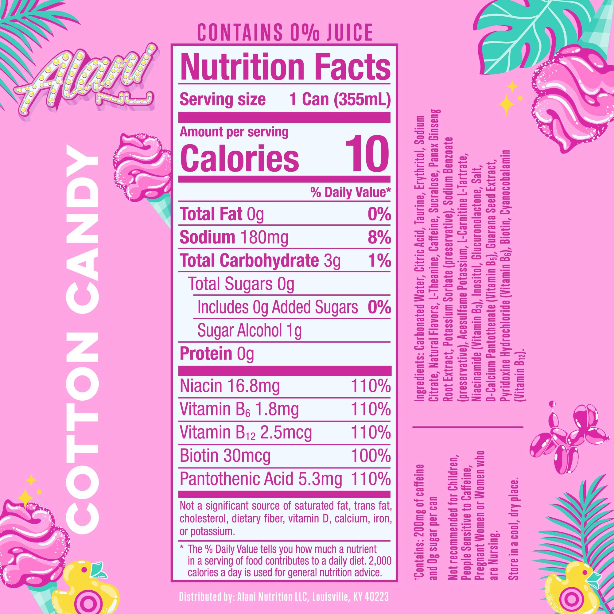 Alani Nu open can being poured illustrating immediate energy boost benefit
