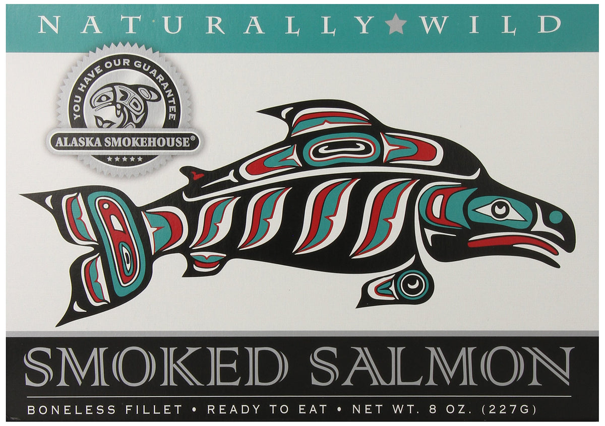 Alaska Smokehouse gift box front view showing premium packaging and gifting appeal