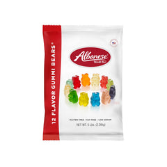 Albanese front of 5 lb bag showing colorful gummy bears and brand