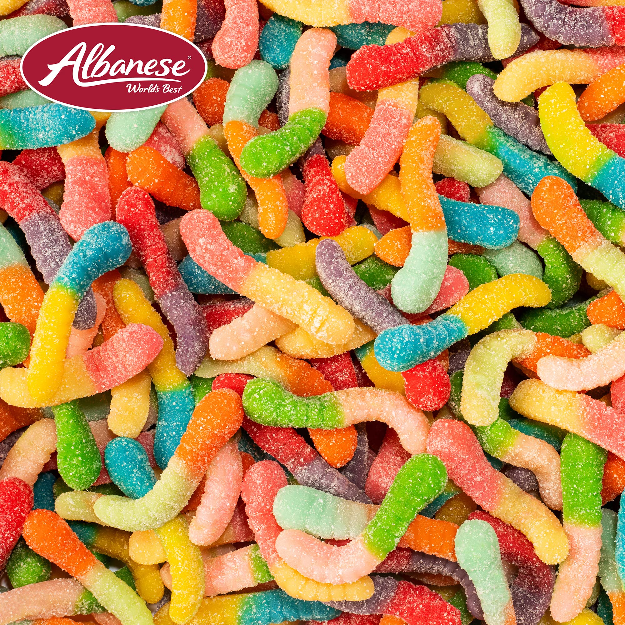 Albanese product label and ingredients highlighting allergen-free benefits