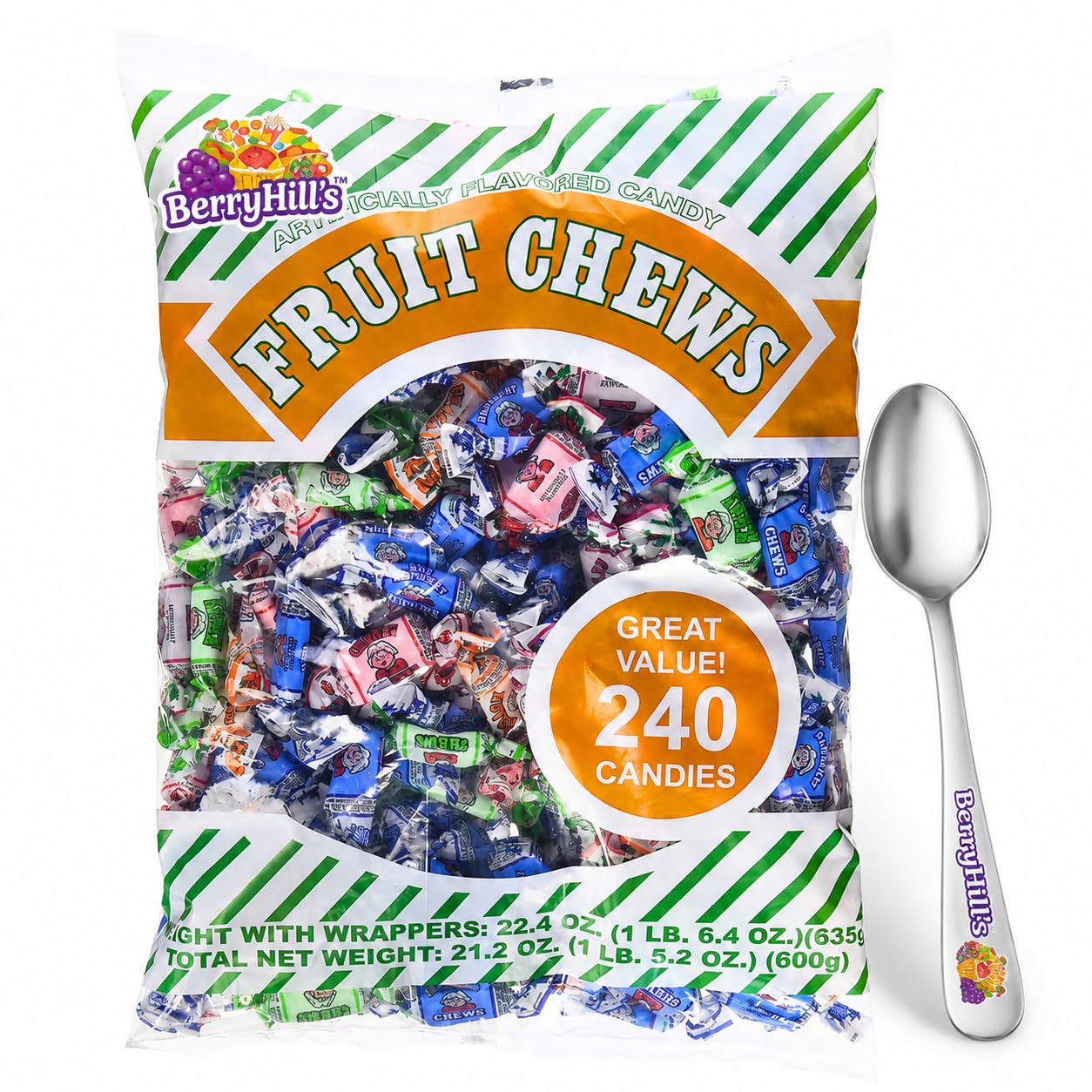 Albert's front packaging showing 240-count bag and quantity benefit