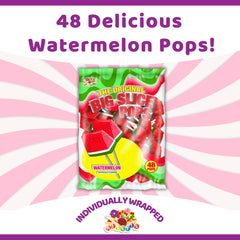 Albert's lollipop held in hand demonstrating size and easy portability