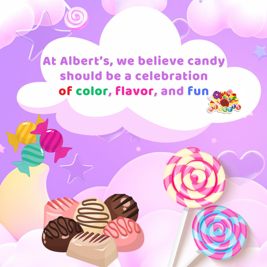 Albert's colorful assortment spread on table offering variety and visual appeal