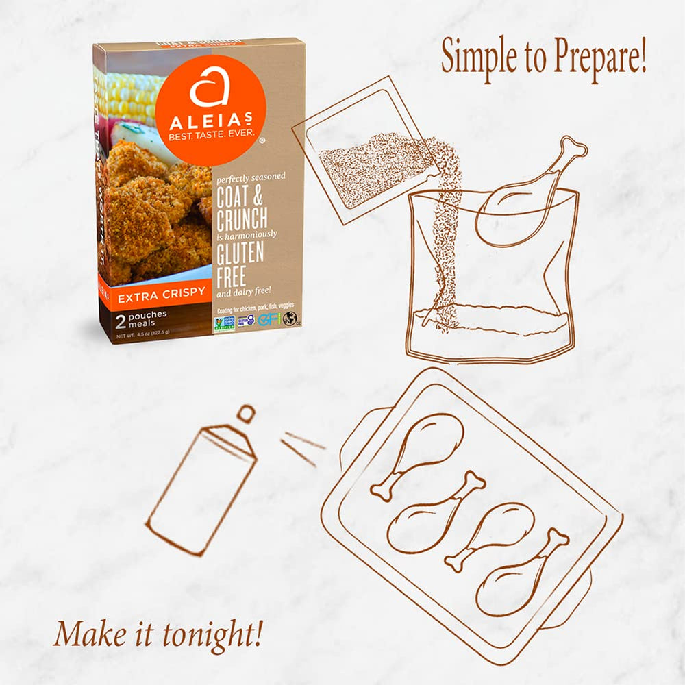 ALEIAS BEST. TASTE. EVER. pouch next to measuring spoon to show 4.5 oz scale