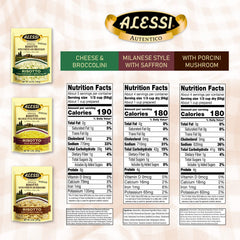 Alessi close-up of Arborio rice grains highlighting creamy texture potential
