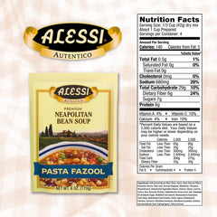 Alessi Autentico dried bean and vegetable ingredients close-up showing texture and freshness
