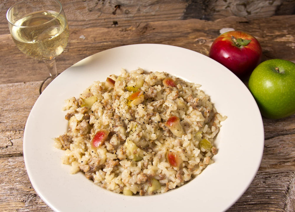 Alessi plated risotto in a bowl showing restaurant-style creamy finish