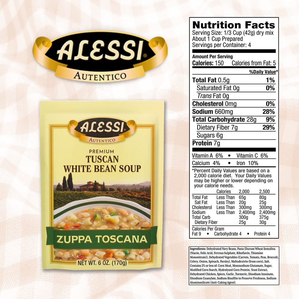 Alessi Autentico mix close-up highlighting beans and pasta texture for hearty bowls