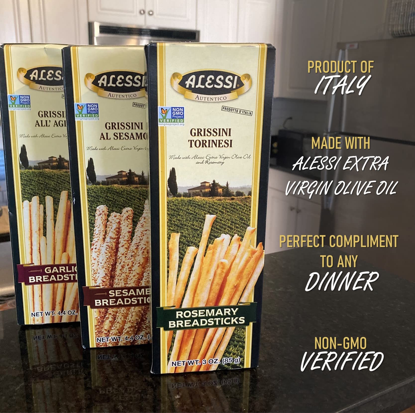 Alessi breadsticks in bowl offering an easy serving idea