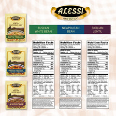 Alessi Pasta Fazool jar close-up showing ingredients and hearty texture