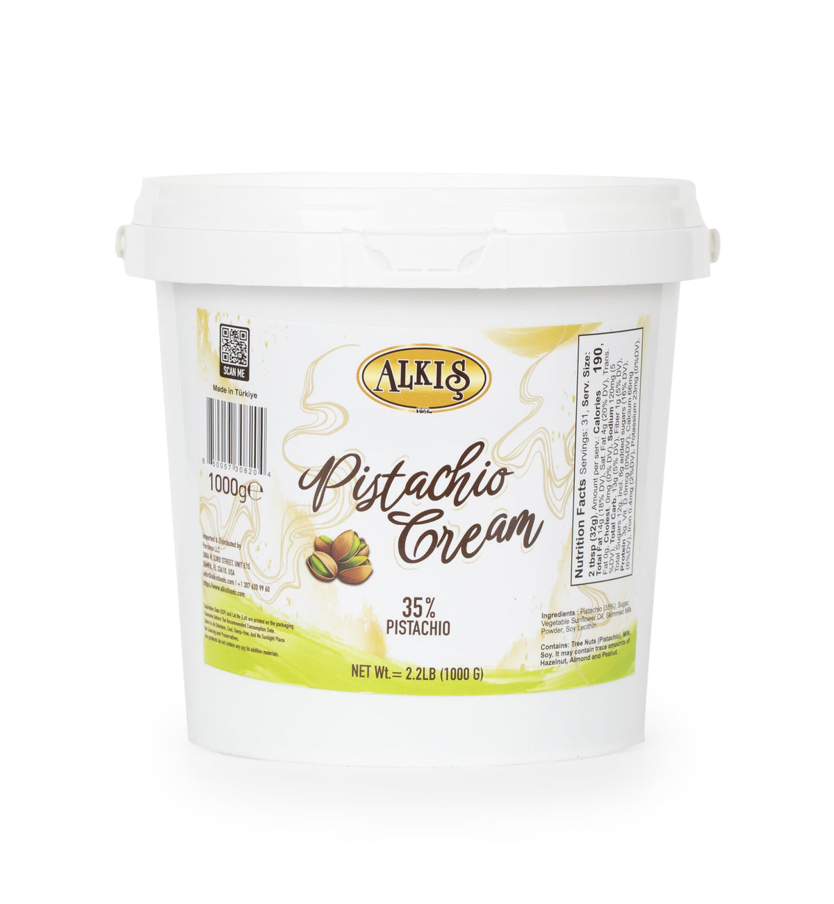 Alkis front bucket showing product packaging and bulk benefit