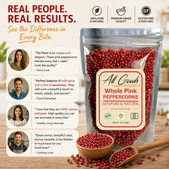 All Goods refilling a spice grinder demonstrating easy grinder refill benefit