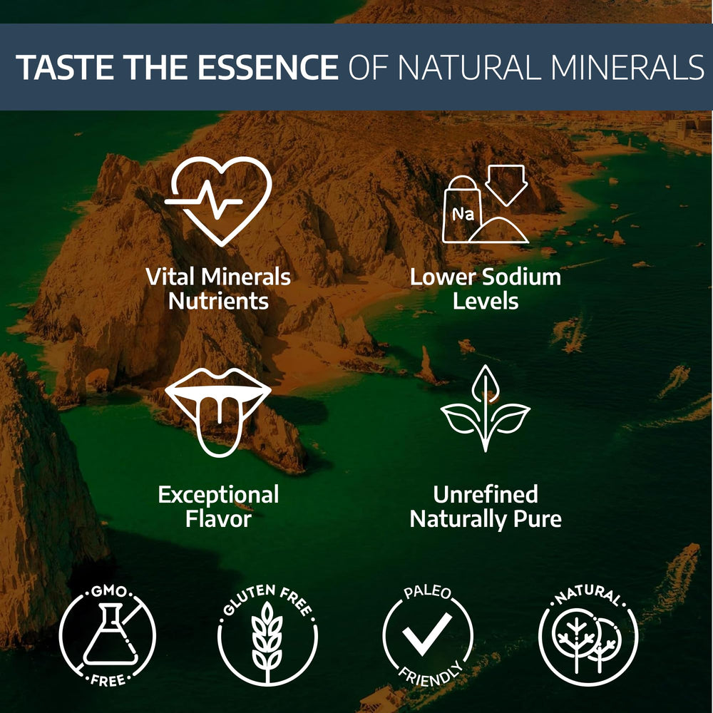 All Goods Products Baja Mineral label closeup showing kosher and mineral information