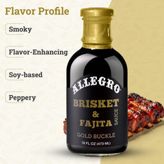 Allegro Gold Buckle glazed brisket on grill with enhanced crust and smoke