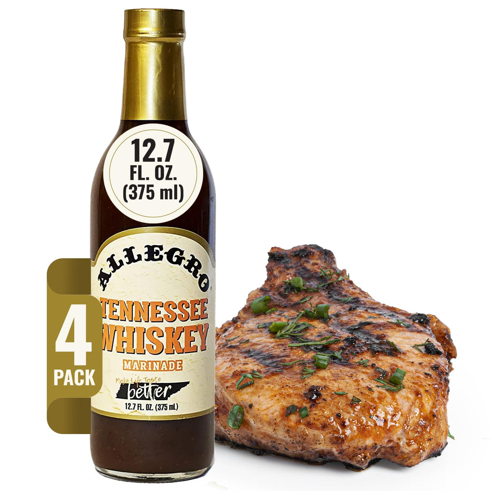 Allegro bottle front packaging showing Tennessee Whiskey flavor and benefits