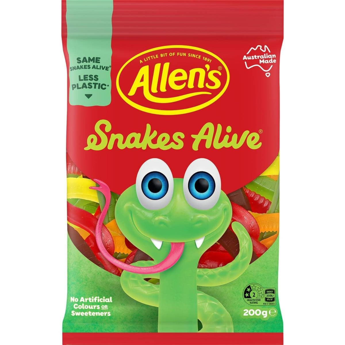 ALLEN'S front packaging showing 200g tub and branding, quick purchase reference