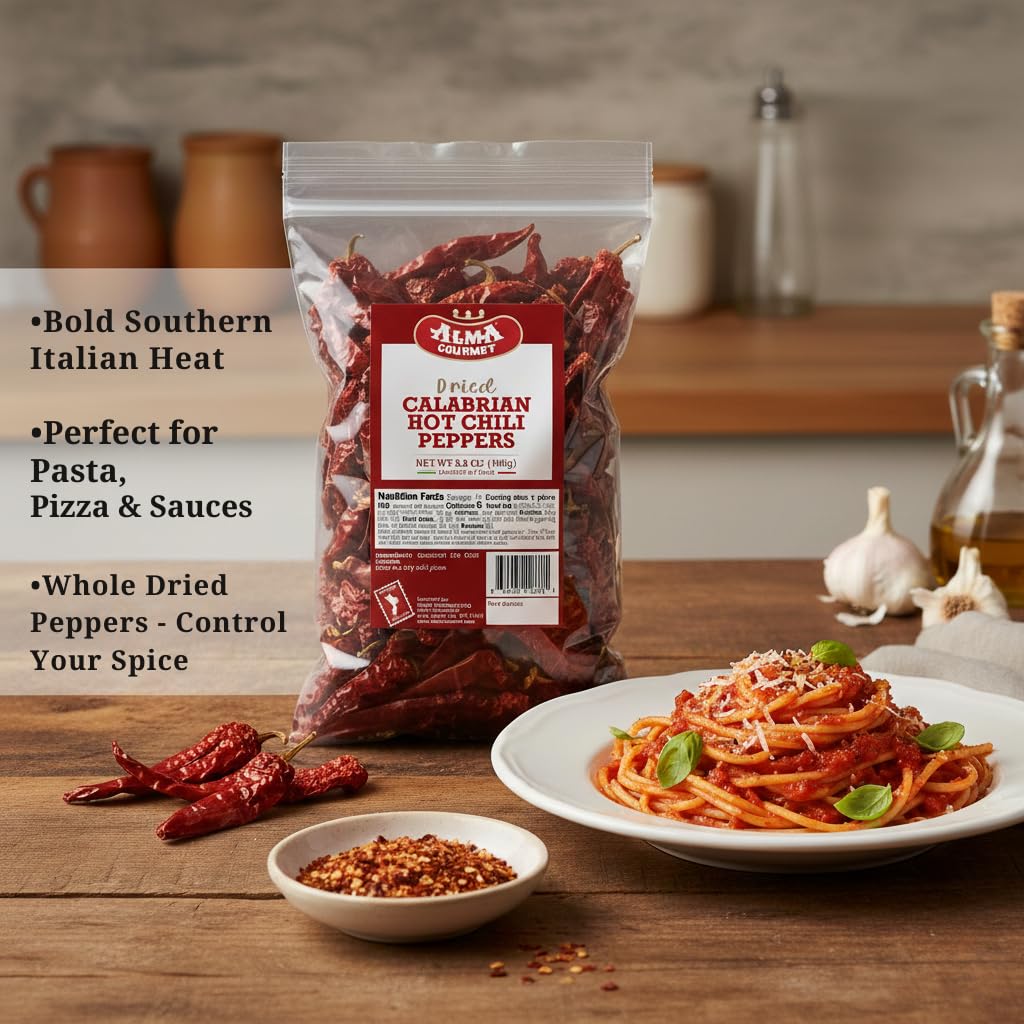 Alma Gourmet size comparison in hand showing 100g portion for pantry convenience