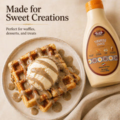 Alma Gourmet close pour showing silky texture and easy drizzling benefit