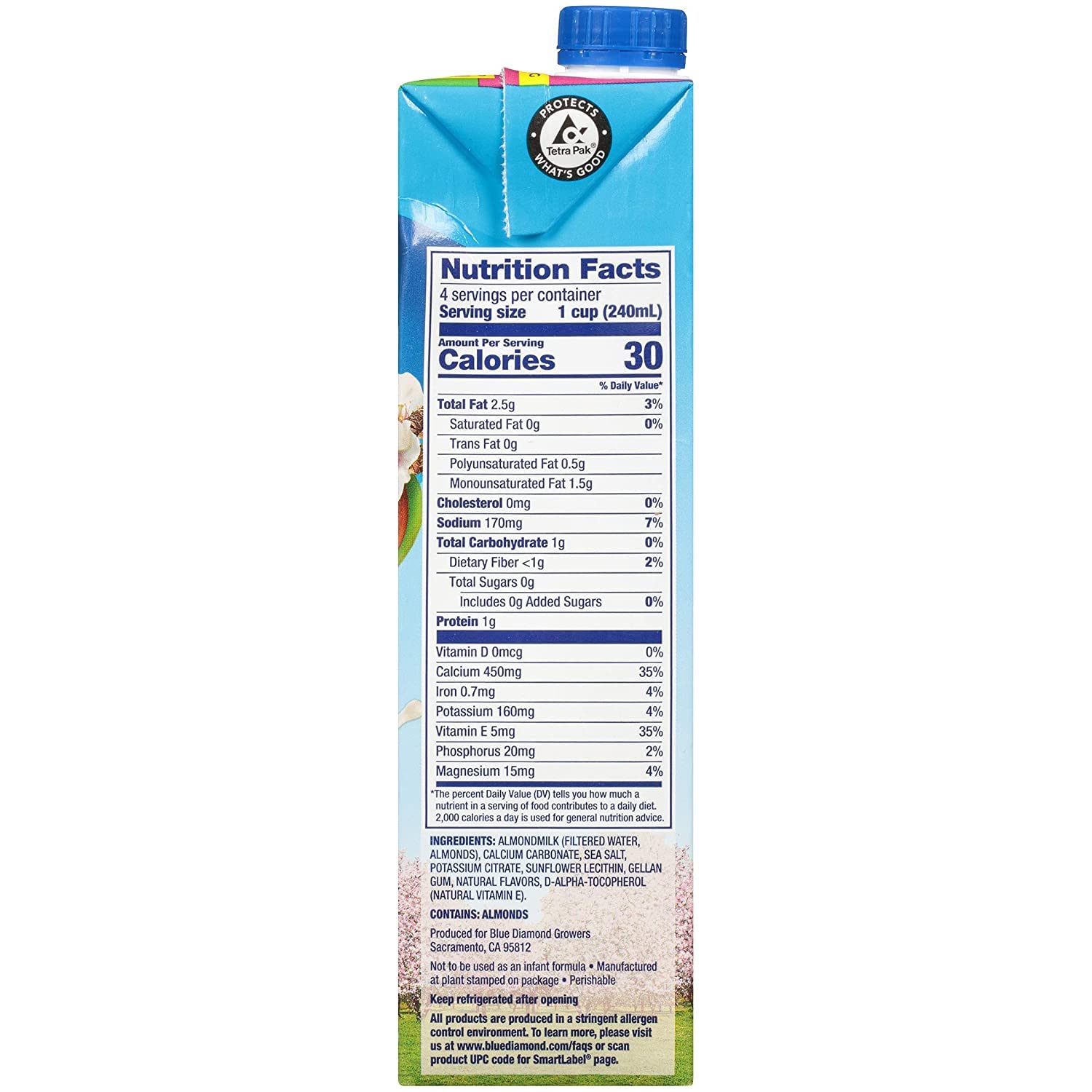 Almond Breeze over cereal illustrating light texture and suitability for breakfast