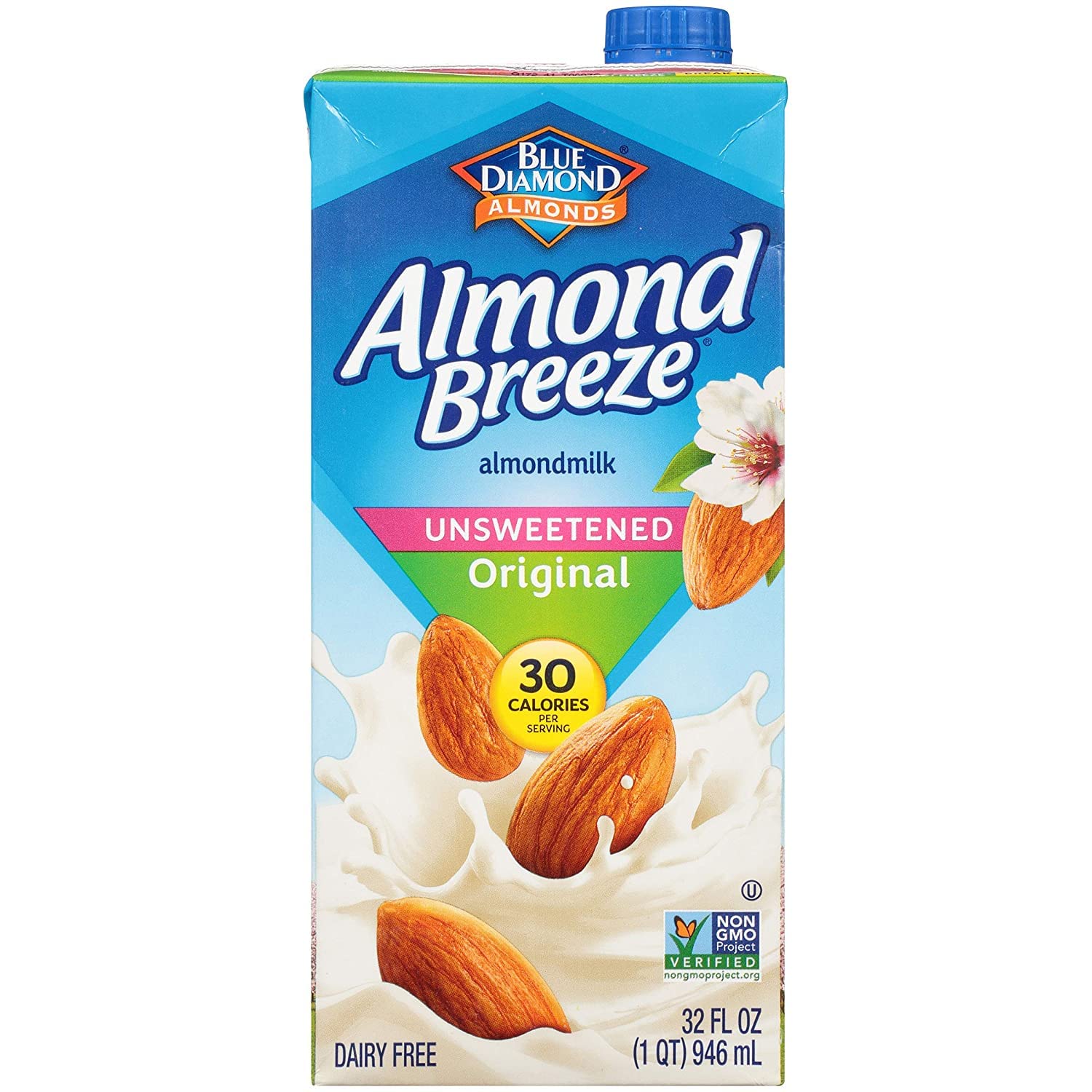 Close-up of California almonds used in Almond Breeze highlighting real-ingredient taste