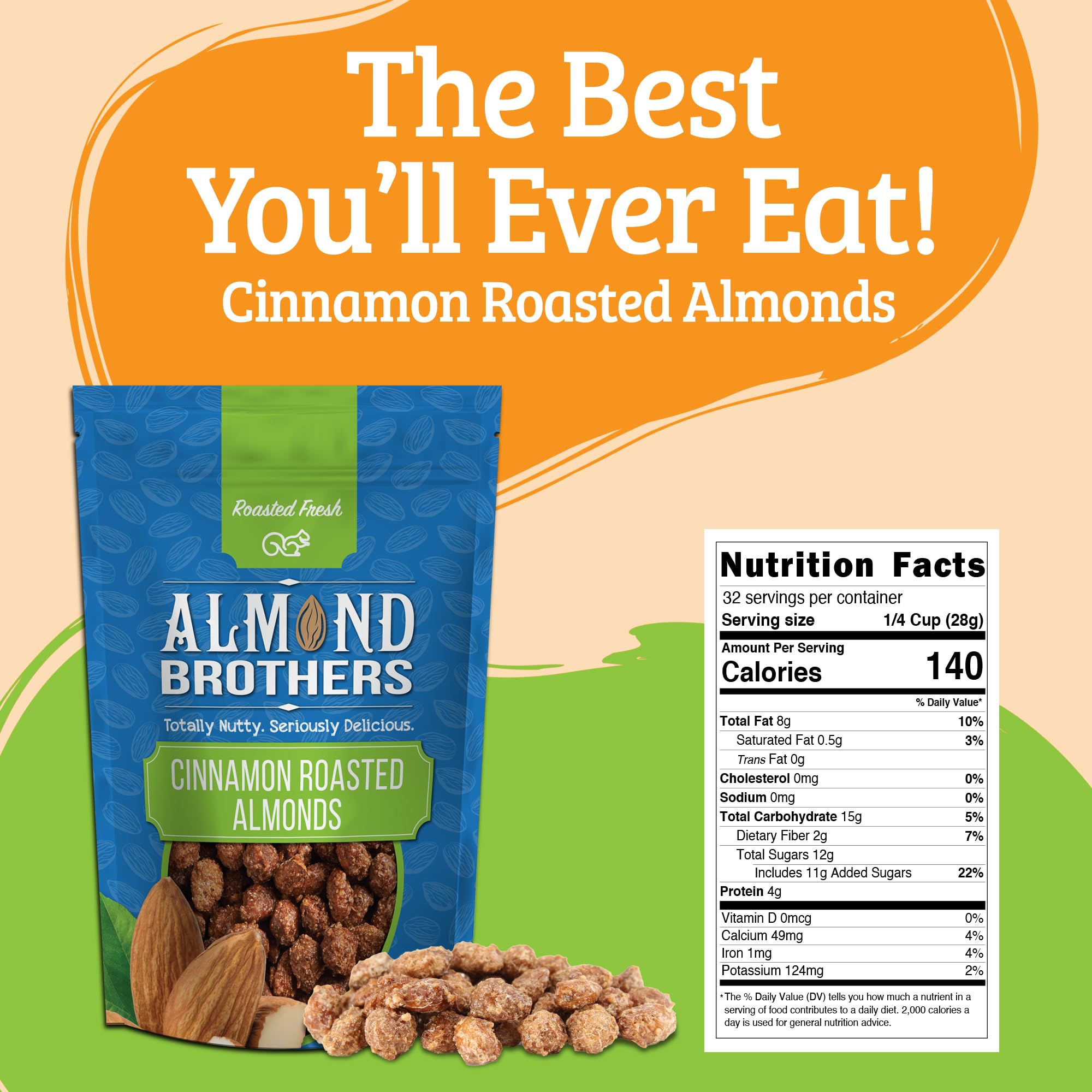 Almond Brothers serving bowl lifestyle with almonds for entertaining and easy sharing