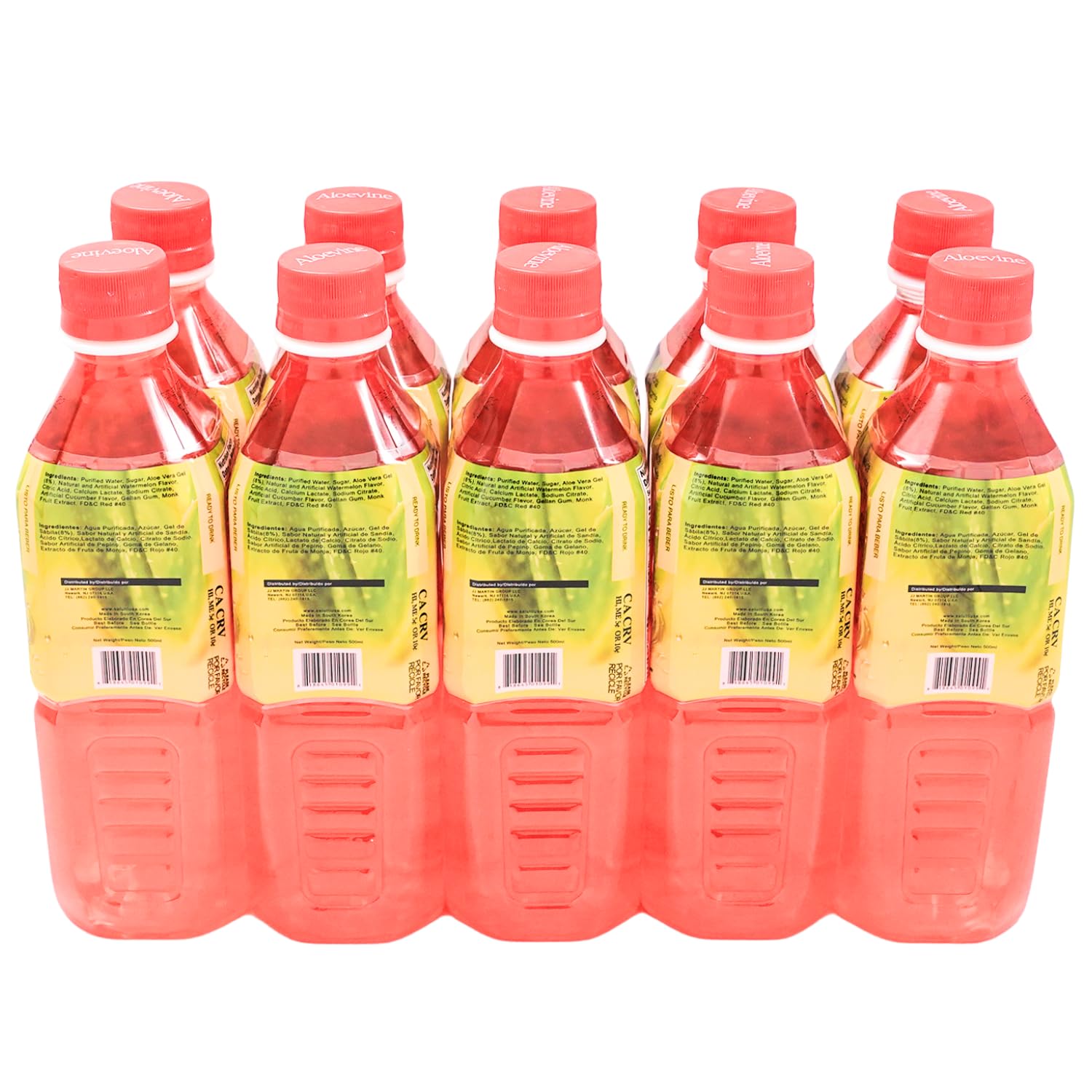 Aloevine close-up of aloe pulp delivering visible texture and natural mouthfeel