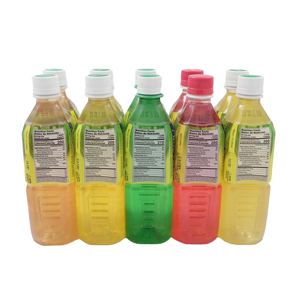 Aloevine bottle held in hand showing size and portability for on-the-go hydration
