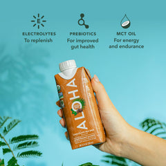 ALOHA close-up of creamy texture highlighting smooth coconut milk benefit