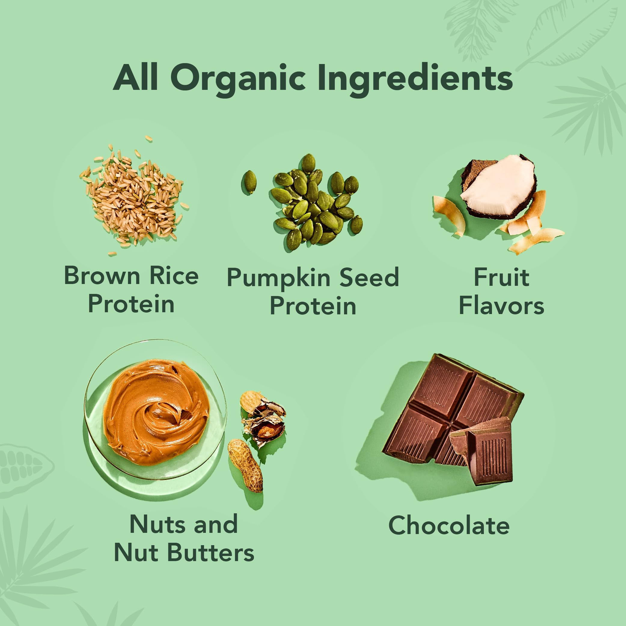 ALOHA nutrition label close-up highlighting protein content and organic status