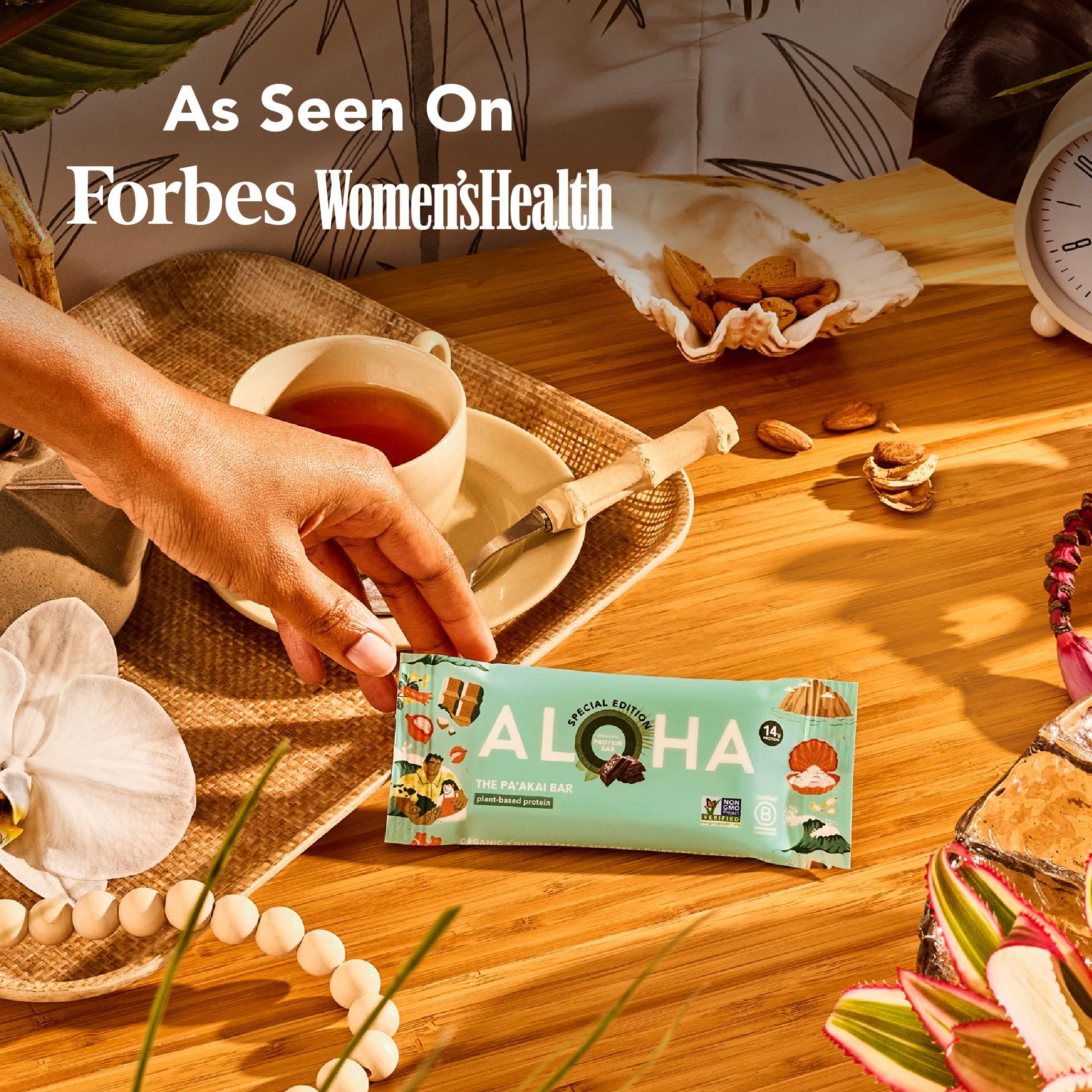 ALOHA Pa'akai macadamia nuts close-up showing real Hawai'i ingredients and wholesome taste
