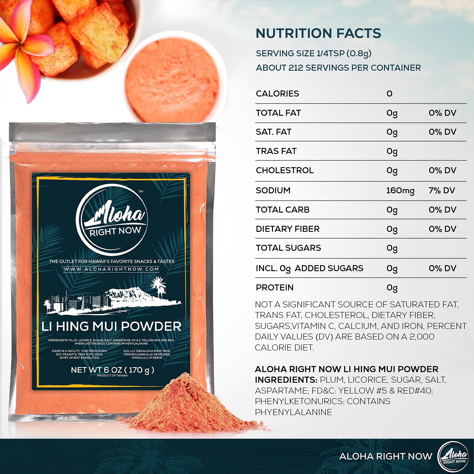 Aloha Right Now spoon portion showing recommended serving size convenience
