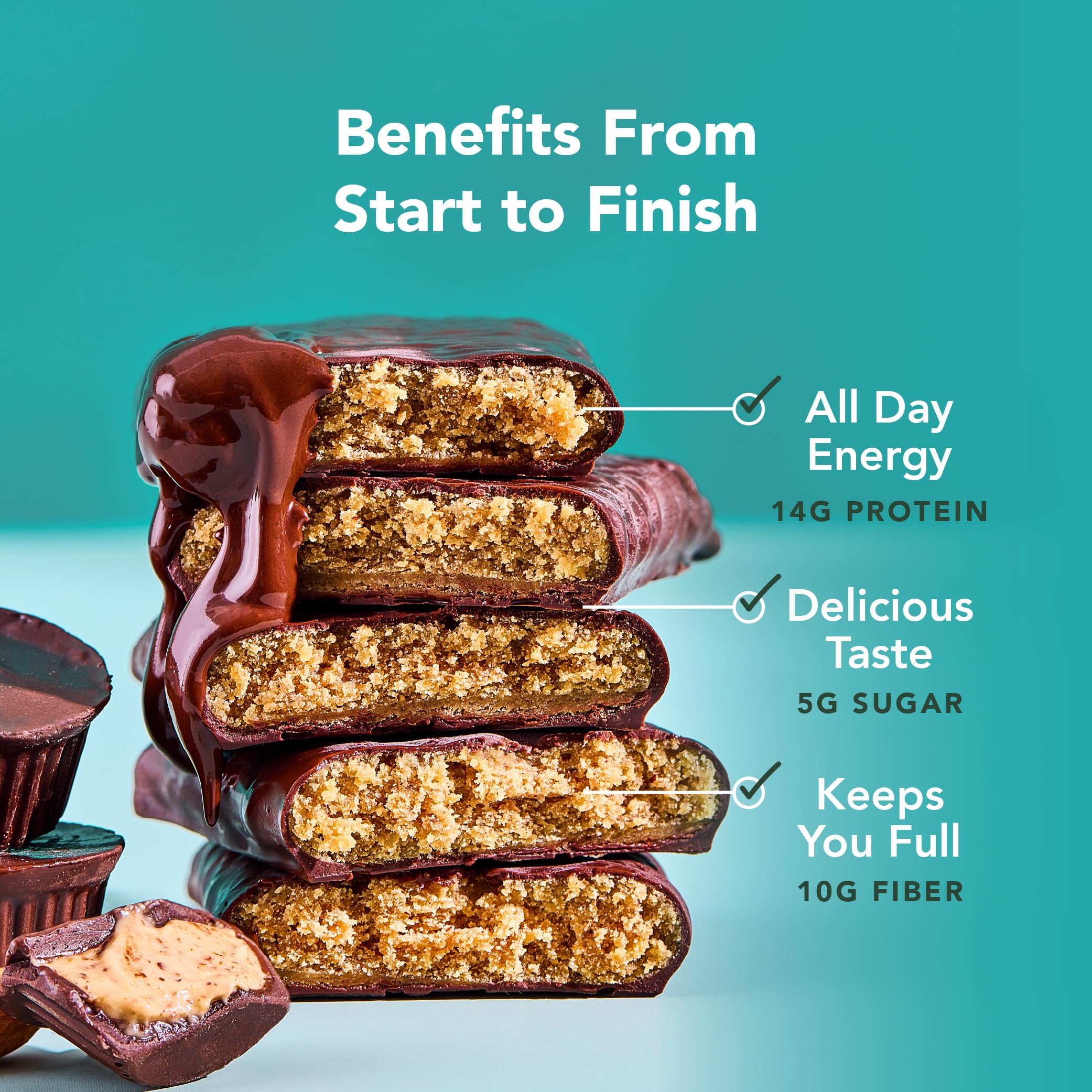 ALOHA bar held in hand for scale showing single-serve convenience and on-the-go fueling benefit