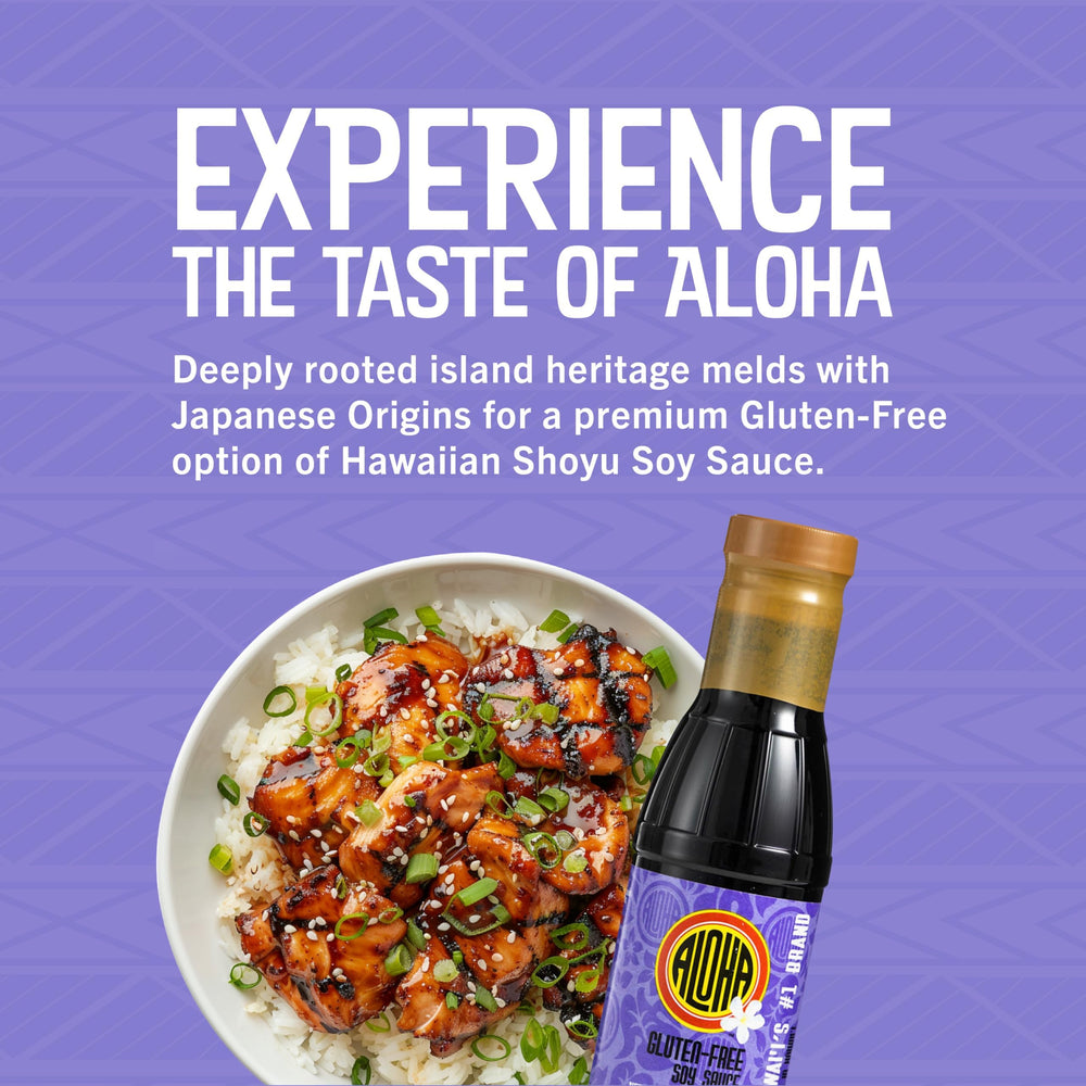 ALOHA shoyu pouring close-up demonstrating smooth texture and useful pourability