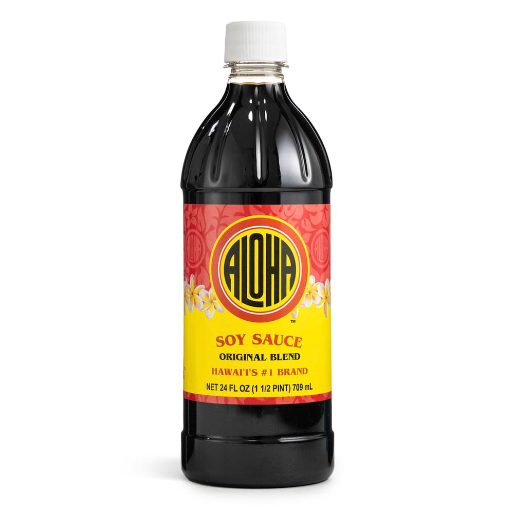 ALOHA front label showing 24 oz bottle and easy identification benefit