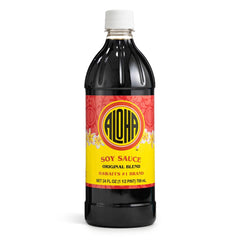 ALOHA front label showing 24 oz bottle and easy identification benefit