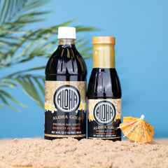 Aloha bottle staged in kitchen showing convenience and everyday use