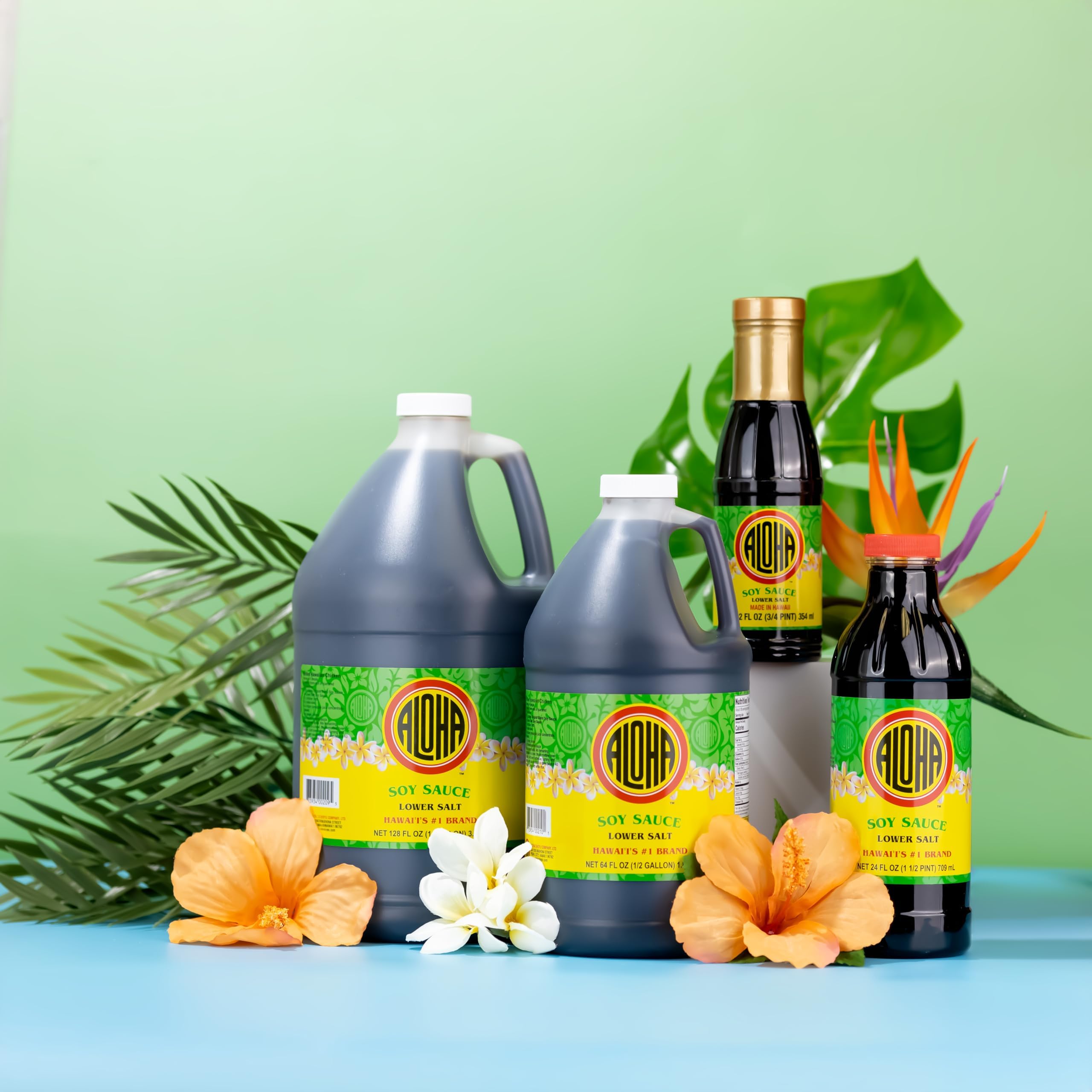 close-up of ALOHA label and ingredient list, clear product information benefit