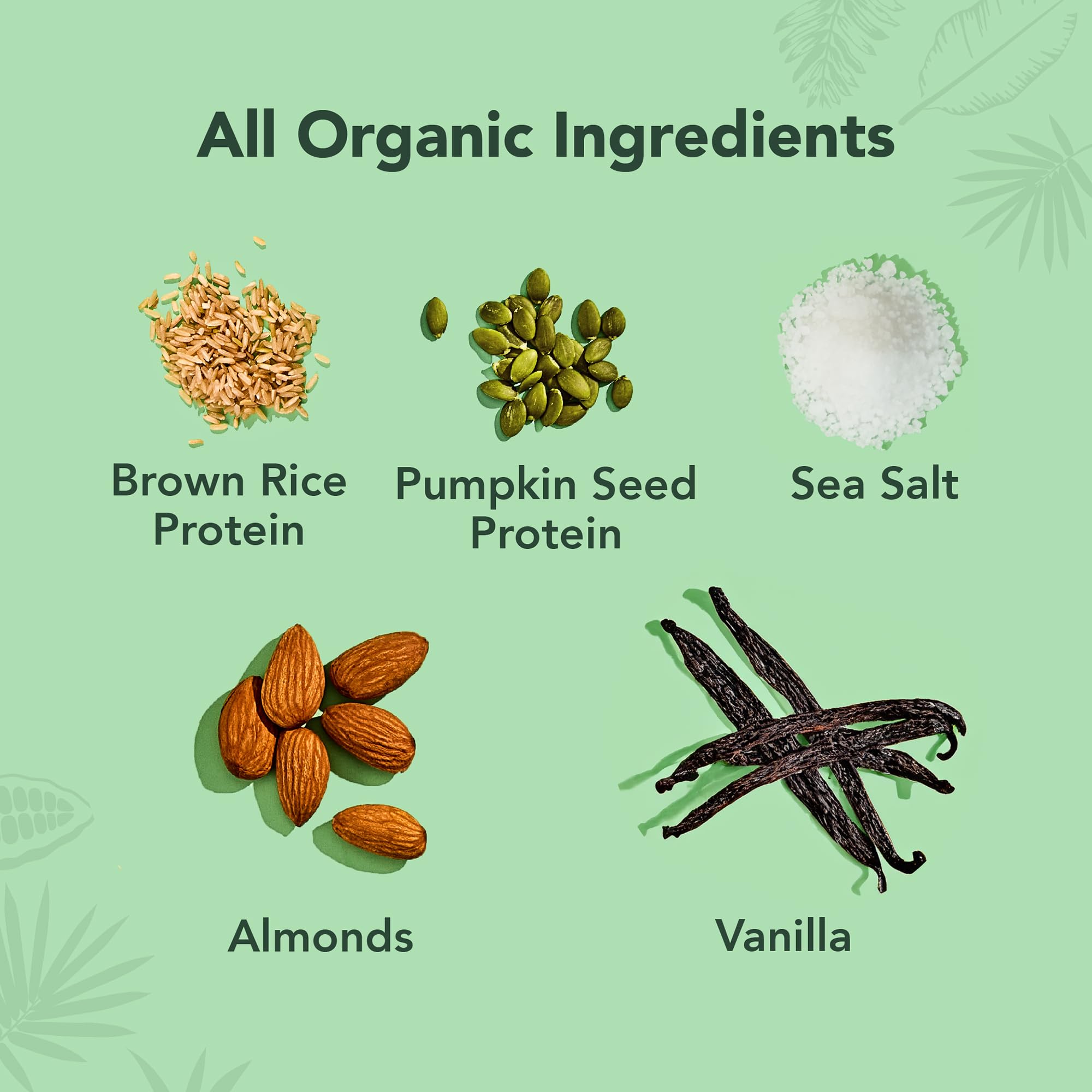 ALOHA nutrition label close-up showing 14g plant protein and low sugar