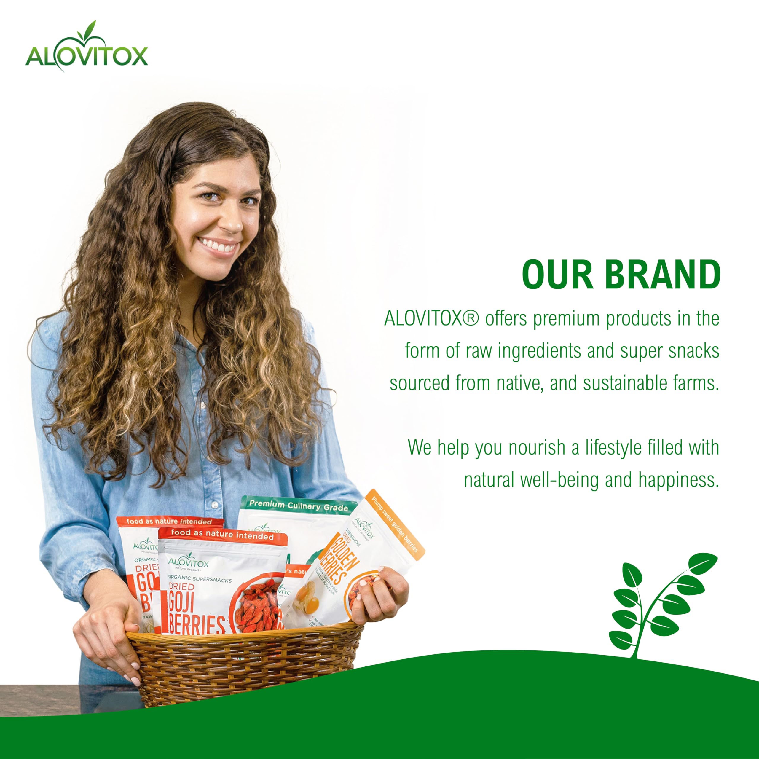 Alovitox product label with USDA Organic and ingredient details