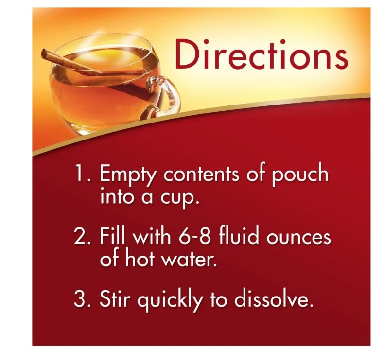 Alpine pouring mix into a mug demonstrating easy preparation and hot beverage comfort