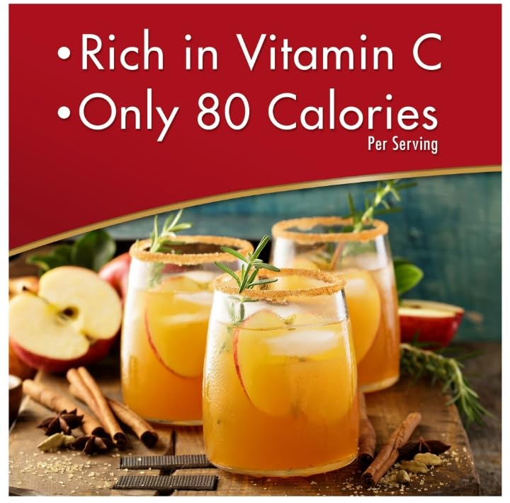 Alpine iced spiced apple cider in glass illustrating refreshing cold-serving option